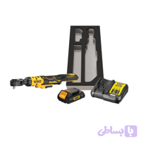 آچار جغجغه شارژی سایز ۳/۸ براشلس دیوالت مدل DCF513D1G-QW