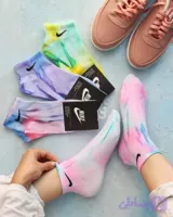 جوراب نایکی آب رنگی ۱۲ عددی