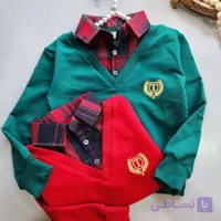 پیراهن دو یقه پسرانه