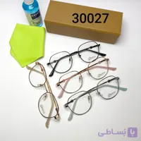 عینک طبی زنانه بلوکات فلزی گرد برند پازتی Pazetti مدل 30027