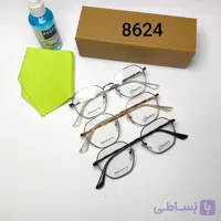 عینک طبی اسپرت فلزی هشت ضلعی پایه فنر پازتی Pazetti مدل 8624