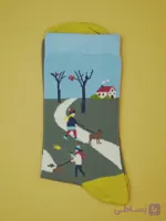 جوراب ساق بلند طرح پارک
