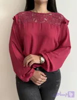 شومیز کرپ دانتلدار