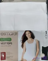 تاپ نخی سفید پک دوتایی بند پهن اسمارا S 36/38