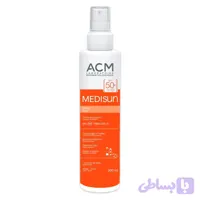 اسپری ضدافتاب ACM مدل مدیسان بی رنگ با محافظت مادون قرمز ACM Medisun Spray SPF 50+ (200ml)