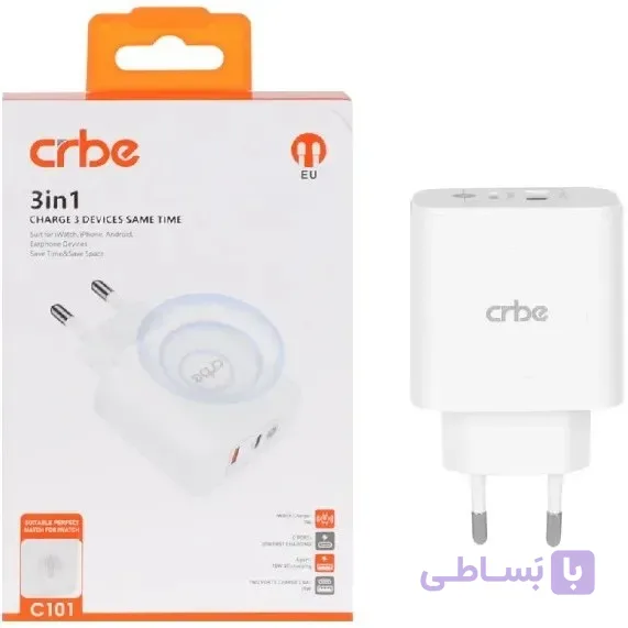 شارژر کربی مدل CRBE C101 | شارژر اقتصادی و ایمن موبایل