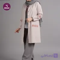 مانتو بلند دانشجویی اداری الیاف طبیعی مدل کیمیا