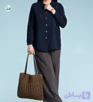 شومیز زنانه گلدوزی شده قواره دار مدل نیلا
