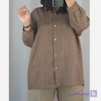 شومیز مانتویی زنانه سایز بزرگ مدل تینا