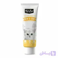 خمیر مکمل پوست و مو گربه کیت کت Kit Cat Skin & Coat Daily Supplement Gel وزن 120 گرم