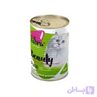 کنسرو گربه بالغ فیفورا بیوتی مدل پته طعم گوساله Fifora beauty for hair & skin with veal وزن ۴۰۰ گرم