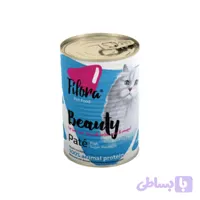 کنسرو گربه بالغ فیفورا بیوتی مدل پته طعم ماهی Fifora beauty for hair & skin with fish وزن ۴۰۰ گرم