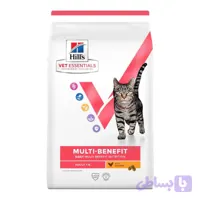 غذای خشک گربه هیلز مولتی بنفیت با طعم مرغ Hill's Multi-Benefit With Chicken وزن 1.5 کیلوگرم
