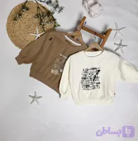 دورس وارداتی سفید نسکافه ای اسپرت بچگانه نقلی جنس نخ پنبه ۱تا۵سال کد۱۰۴