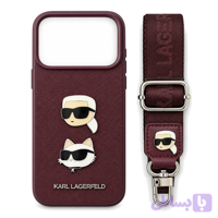 کاور آیفون 18 پرومکس کارل لاگرفلد مدل CROSSBODY K&C