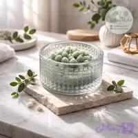 شمع ظرف شیشه ای مدل کاکتوس عطری