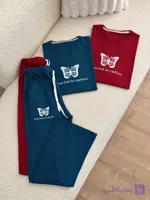 ست تیشرت شلوار لانگ پروانه🦋