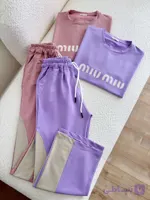 ست تیشرت شلوارلانگ و بگ miu❤️