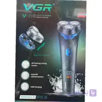 ماشین اصلاح وی جی آر مدل V-314 با تیغه استیل ضد زنگ و فناوری برش مستقیم