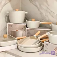 قابلمه فیکا 7 پارچه کره جنوبی رنگ کرم