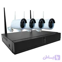 پک دوربین مداربسته وایرلس ۴ کانال تحت شبکه با قابلیت ضبط صدا (کد SPQIV)