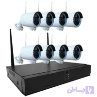 پک دوربین مداربسته وایرلس ۸ کانال با دستگاه NVR 4K و ضبط صدا