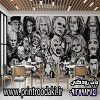 پوستر دیواری کافه شخصیت های ترسناک جوکر و …