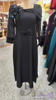 پیراهن مجلسی میدی گل برجسته