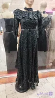 پیراهن مجلسی ماکسی مخملی شاین دار