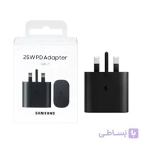 شارژر سه پین SAMSUNG 25W درجه یک TA800 ( فست و PD) مشکی )کد 841522