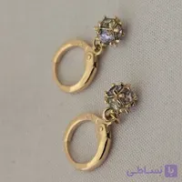 گوشواره آویز توپی هفت رنگ‌ژوپینگ