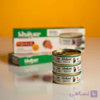 کنسرو غذای گربه با طعم مرغ و گوشت شایر بسته 3 عددی