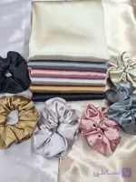 پک روبالشی و کش مو ساتن ال ایکس ساده