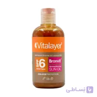روغن آفتاب برنزه کننده اکلیلی SPF6 برن ویت ویتالیر