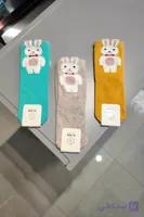 جوراب ساقدار بچگانه طرح خرگوش(5تا6)
