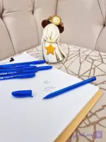 خودکار بدنه سه‌گوش جوهر آبی