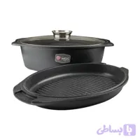 تابه مرغ و ماهی گرانیت MGS سه تیکه طرح ایتالیا B سایز 38
