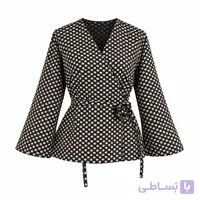 کت لیدی ژاکارد کره خال دار گلدار یکطرفه مناسب 42 تا 48