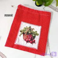 کیسه سبزی سه لایه با طرح سبزیجات