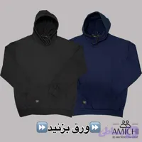 هودی مردانه سایزبزرگ بیسیک پارچه دورس سه‌نخ