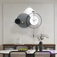 ساعت دیواری مدرن تلفیقی چوب و فلز H520🕘