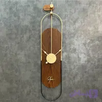 ساعت مدرن تلفیقی ازچوب وفلز (کد 3DRR4)