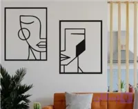 تابلو لیزری مدرن طرح چهره