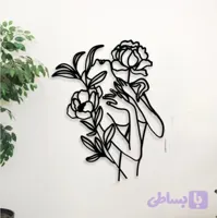 تابلو لیزری مدرن طرح گل وتنه