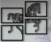 تابلو لیزری مدرن طرح اسب (کد JHQL6)