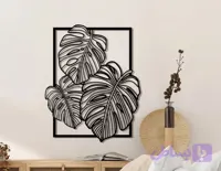 تابلو لیزری مدرن طرح برگ (کد VV4LQ)