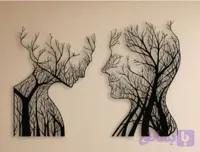 تابلو لیزری مدرن طرح زوج