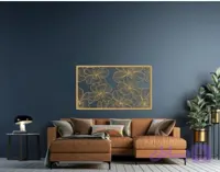 تابلو لیزری مدرن طرح برگ درخت جینکو
