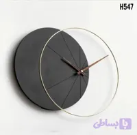 ساعت مدرن تلفیقی ازچوب وفلز (کد ILT5F)