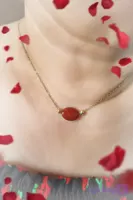 گردنبند سنگ و گوی البرنادو زنانه توکا گالری طرح کلاسیک